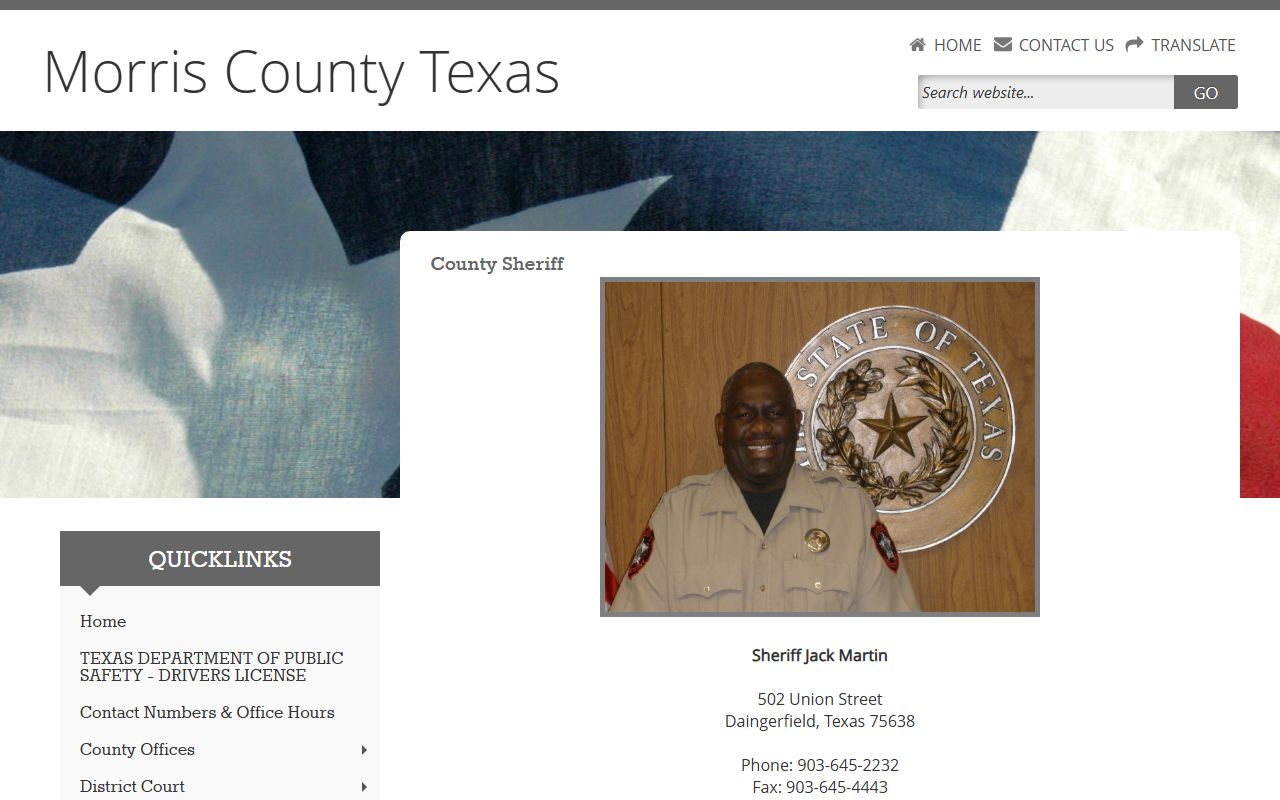 Morris County inmate records sheriff page